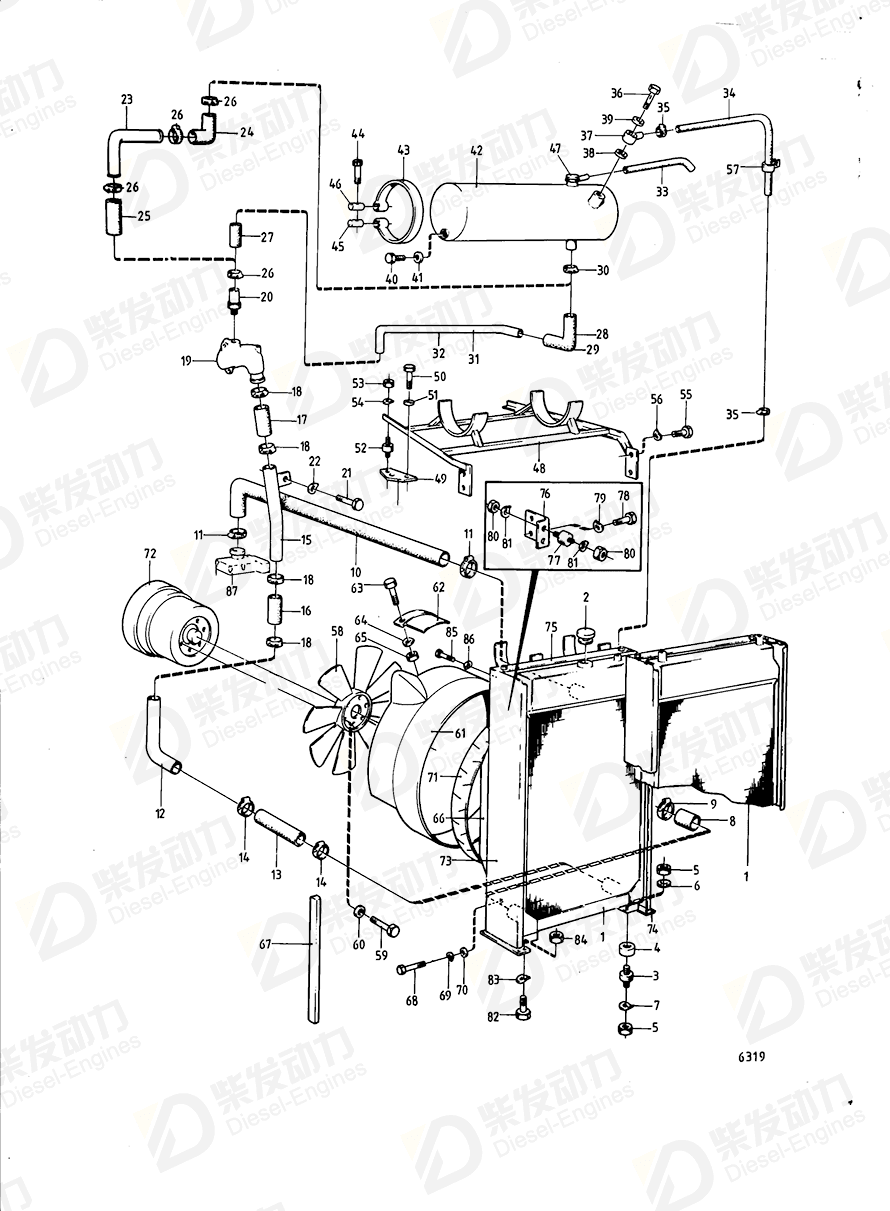 VOLVO Bracket 836216 Drawing